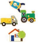 Load image into Gallery viewer, Les Popipop Wooden Transport Peg Puzzle