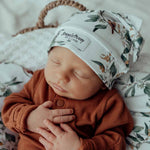 Load image into Gallery viewer, Jersey Cotton Wrap and Beanie Set - Eucalypt