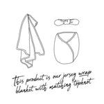 Load image into Gallery viewer, Jersey Cotton Wrap And Topknot Set - Belle
