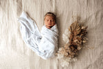 Load image into Gallery viewer, Jersey Cotton Wrap and Beanie Set - Silver Gum