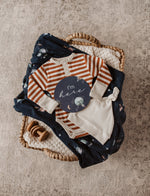 Load image into Gallery viewer, Jersey Cotton Wrap and Beanie Set - Milky Way
