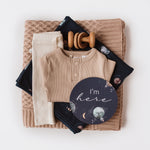 Load image into Gallery viewer, Jersey Cotton Wrap and Beanie Set - Milky Way