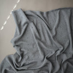 Load image into Gallery viewer, Knitted Pointelle Baby Blanket (Gray Melange) - The Little Je'EL.Co