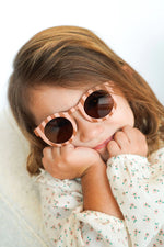 Load image into Gallery viewer, Polarised Sunglasses (Kids) - Stripes Sunset + Tierra
