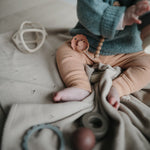Load image into Gallery viewer, Knitted Pointelle Baby Blanket (Ivory) - The Little Je'EL.Co