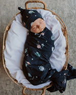 Load image into Gallery viewer, Jersey Cotton Wrap and Beanie Set - Milky Way