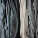 Load image into Gallery viewer, Knitted Ribbed Baby Blanket (Dark Gray Melange) - The Little Je'EL.Co
