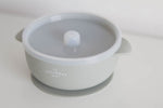 Load image into Gallery viewer, Silicone Suction Bowl w/Lid - Sage - The Little Je'EL.Co