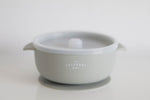 Load image into Gallery viewer, Silicone Suction Bowl w/Lid - Sage - The Little Je'EL.Co
