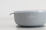 Load image into Gallery viewer, Silicone Suction Bowl w/Lid - Sky - The Little Je'EL.Co