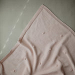 Load image into Gallery viewer, Knitted Textured Dots Baby Blanket (Blush) - The Little Je'EL.Co
