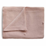 Load image into Gallery viewer, Knitted Textured Dots Baby Blanket (Blush) - The Little Je'EL.Co