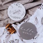 Load image into Gallery viewer, Wild Fern & Grey - Reversible Milestone Cards - The Little Je'EL.Co