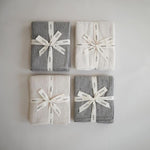Load image into Gallery viewer, Knitted Pointelle Baby Blanket (Gray Melange) - The Little Je'EL.Co