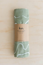 Load image into Gallery viewer, Bamboo Muslin Swaddle - OCEAN - The Little Je'EL.Co