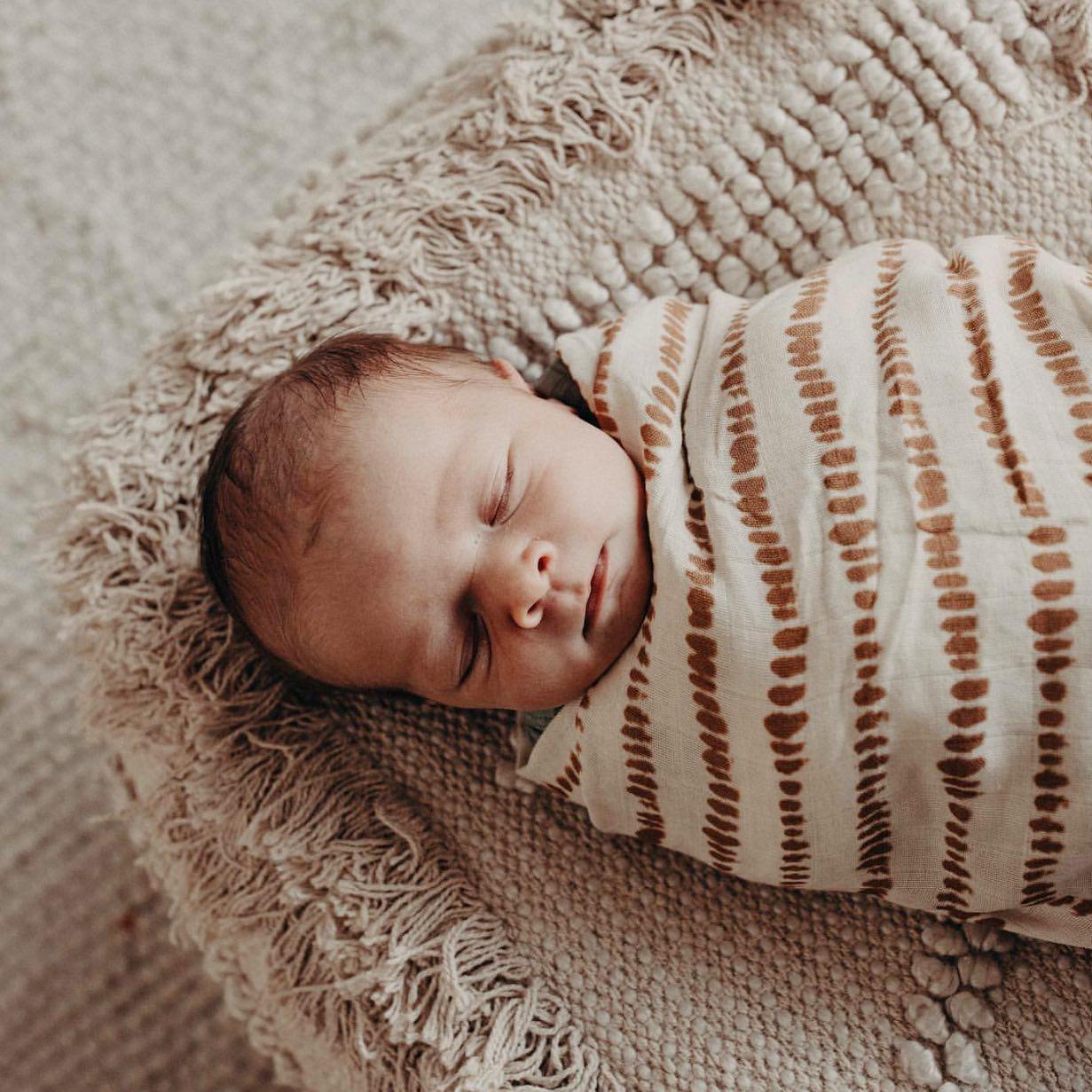 Bamboo Muslin Swaddle - ORCHE - The Little Je'EL.Co