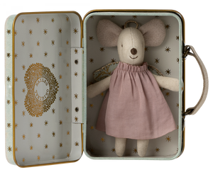 Guardian Angel Mouse in Suitcase