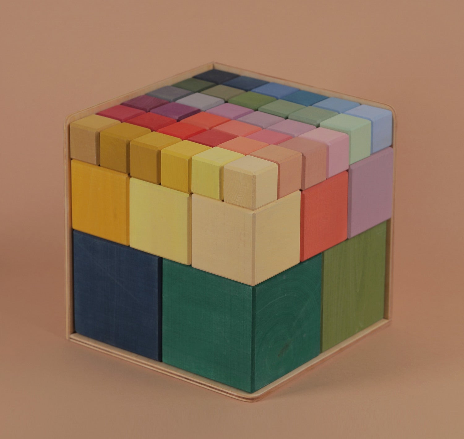 Big Triple Cubes Set Colourful