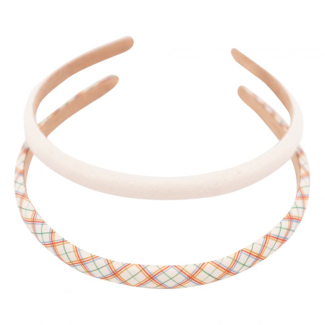 Headbands Set Of 2 - Plaid Pattern