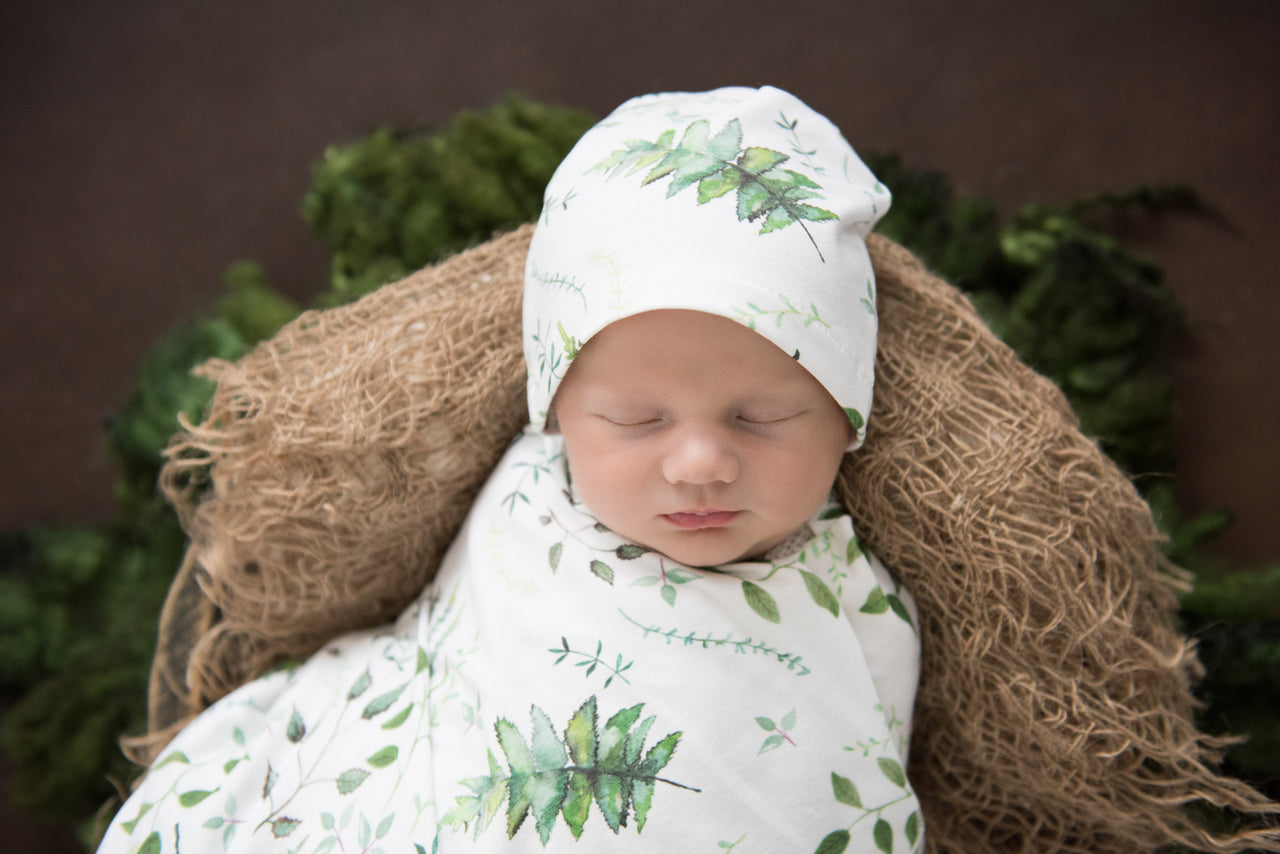 Jersey Cotton Wrap and Beanie Set - Enchanted