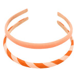 Load image into Gallery viewer, Headbands Set Of 2 - Stripes Sunset + Tierra

