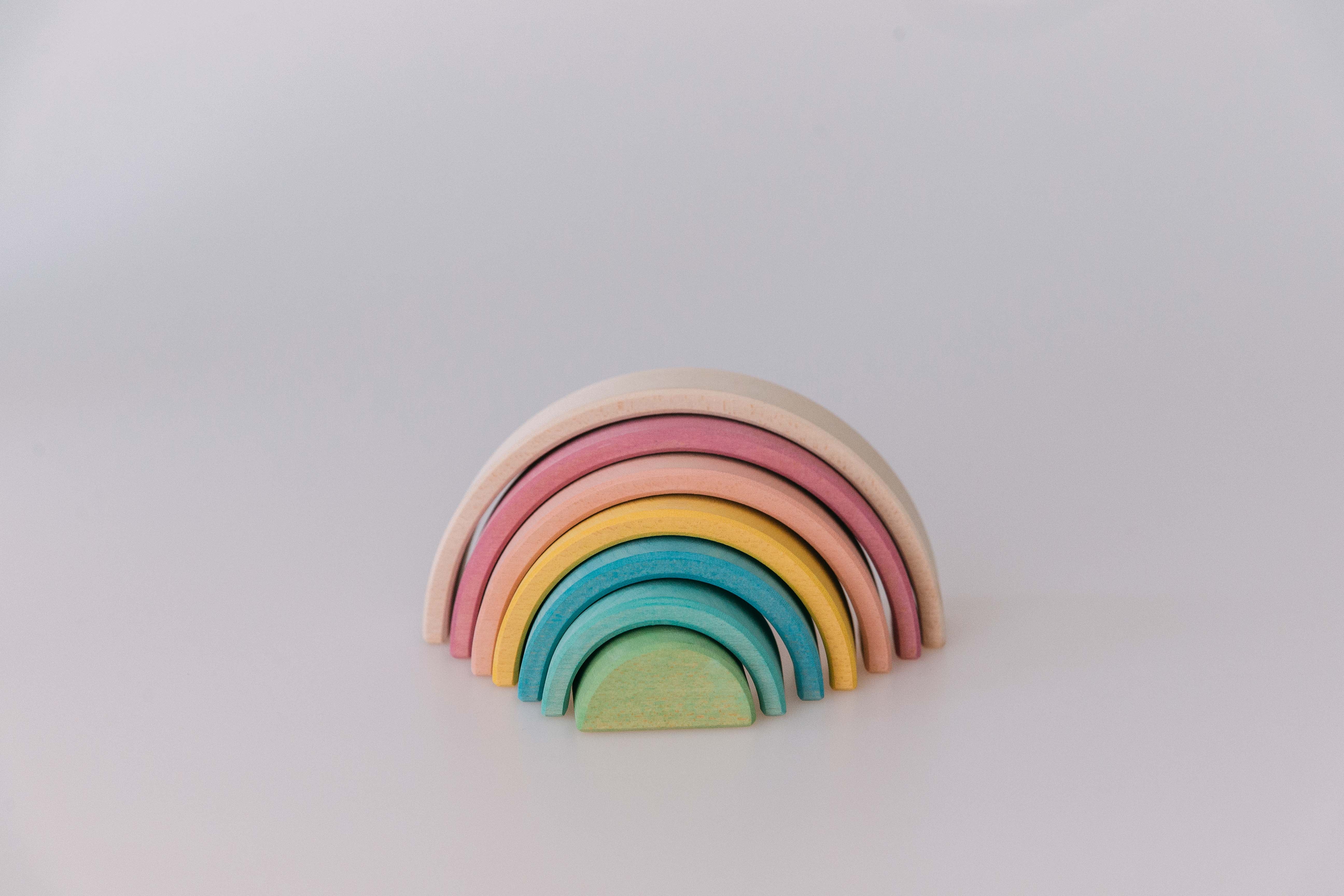Rainbow Stacker - Pastel - The Little Je'EL.Co