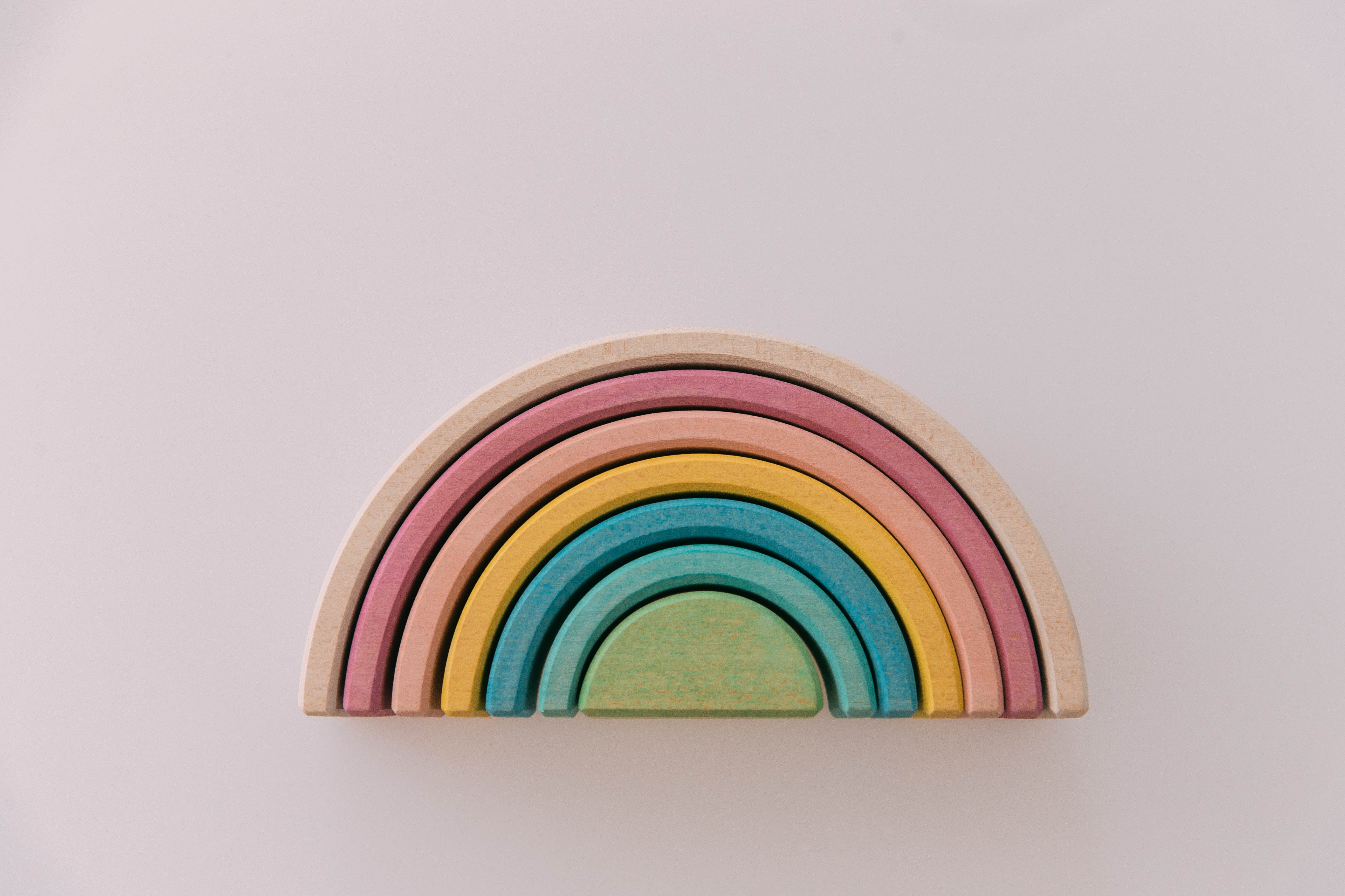 Rainbow Stacker - Pastel - The Little Je'EL.Co