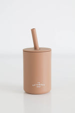 Load image into Gallery viewer, Silicone Straw Cup - Coco - The Little Je&#39;EL.Co
