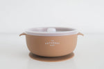 Load image into Gallery viewer, Silicone Suction Bowl w/Lid - Coco - The Little Je&#39;EL.Co
