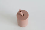 Load image into Gallery viewer, Silicone Straw Cup - Coral - The Little Je&#39;EL.Co
