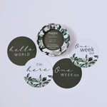 Load image into Gallery viewer, Evergreen &amp; Olive - Reversible Milestone Cards - The Little Je&#39;EL.Co
