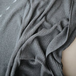 Load image into Gallery viewer, Knitted Ribbed Baby Blanket (Gray Melange) - The Little Je&#39;EL.Co

