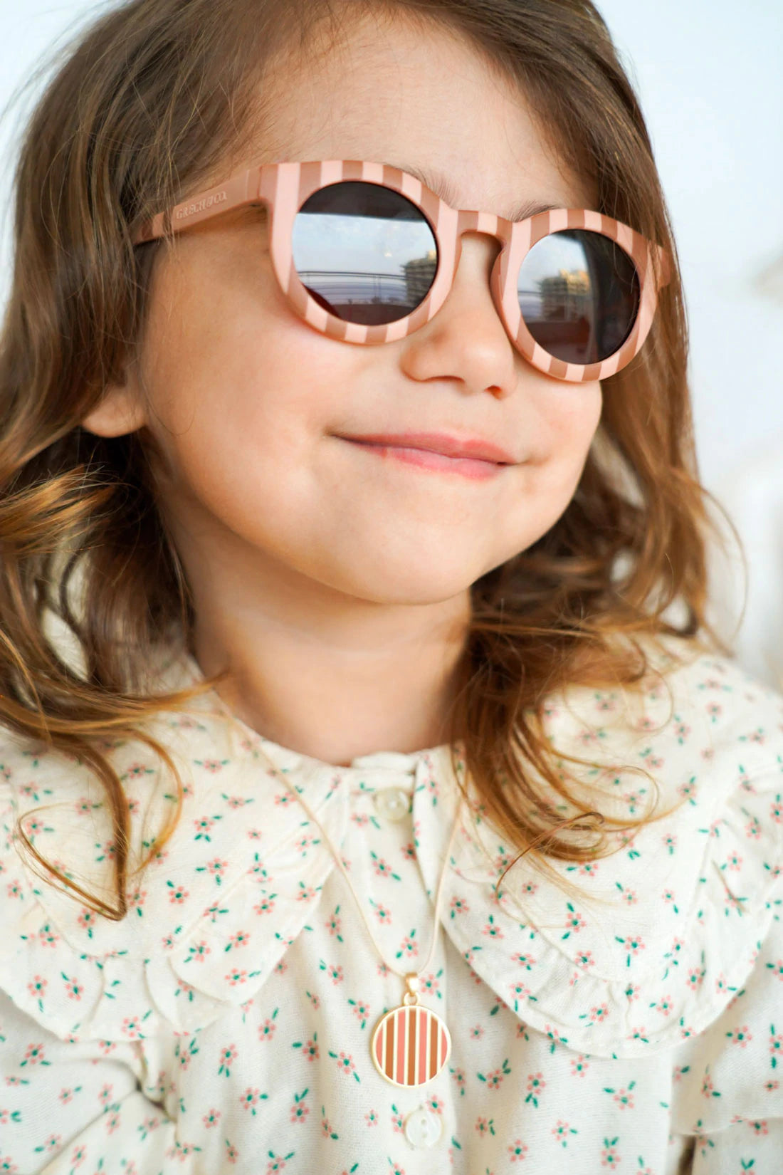 Polarised Sunglasses (Kids) - Stripes Sunset + Tierra