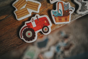 Wooden Magnetic Set - On The Farm