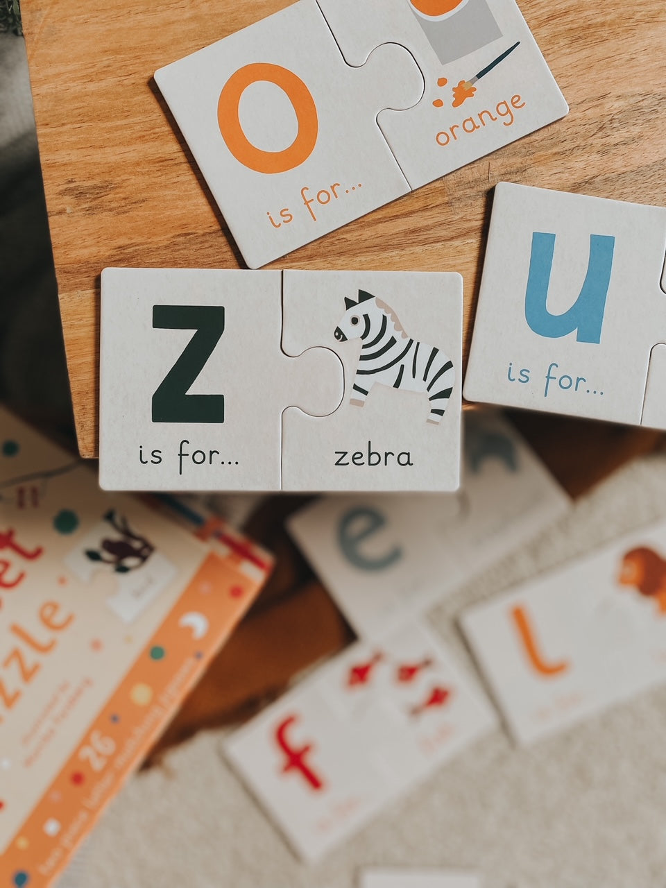 Alphabet Puzzle: 26 Mini Letter-Matching Puzzles