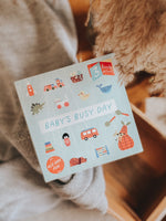 Load image into Gallery viewer, Baby&#39;s Busy Day: 3 book gift set - All Day Fun - Board book, Bath book, Cloth book
