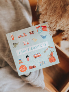 Baby's Busy Day: 3 book gift set - All Day Fun - Board book, Bath book, Cloth book