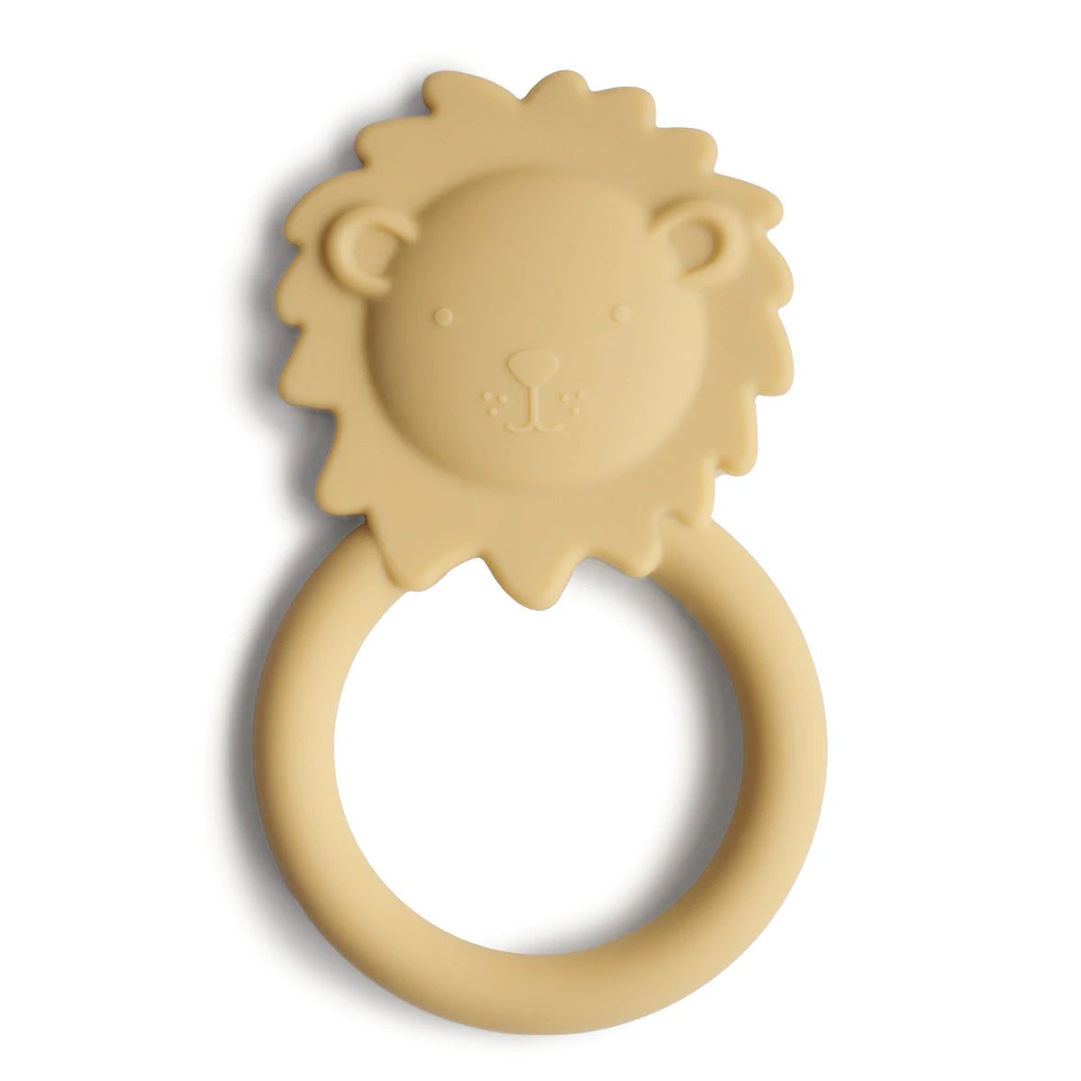 Mushie | Teether - Lion (Soft Yellow)