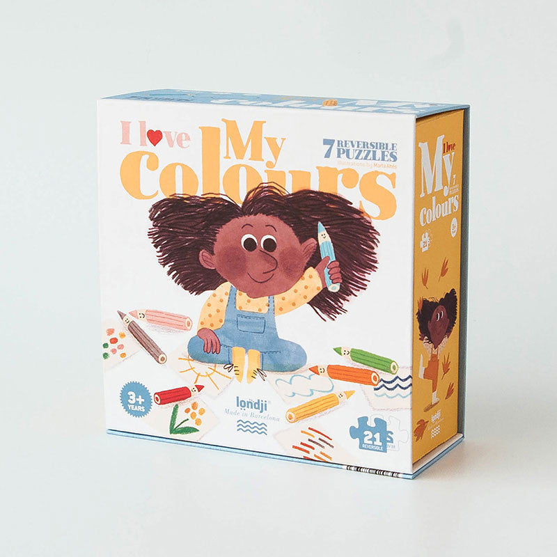 I Love My Colours | Reversible Shapes Puzzle (21 pcs)