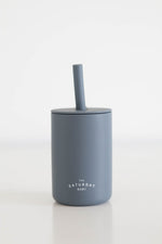Load image into Gallery viewer, Silicone Straw Cup - Ocean - The Little Je&#39;EL.Co
