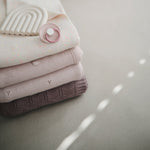 Load image into Gallery viewer, Knitted Textured Dots Baby Blanket (Blush) - The Little Je&#39;EL.Co
