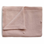 Load image into Gallery viewer, Knitted Textured Dots Baby Blanket (Blush) - The Little Je&#39;EL.Co
