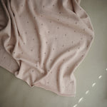 Load image into Gallery viewer, Knitted Pointelle Baby Blanket (Blush) - The Little Je&#39;EL.Co
