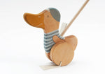 Load image into Gallery viewer, Duck Push Toy - Blue - The Little Je&#39;EL.Co
