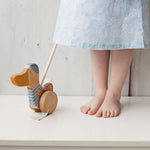 Load image into Gallery viewer, Duck Push Toy - Blue - The Little Je&#39;EL.Co
