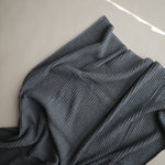 Load image into Gallery viewer, Knitted Ribbed Baby Blanket (Dark Gray Melange) - The Little Je&#39;EL.Co
